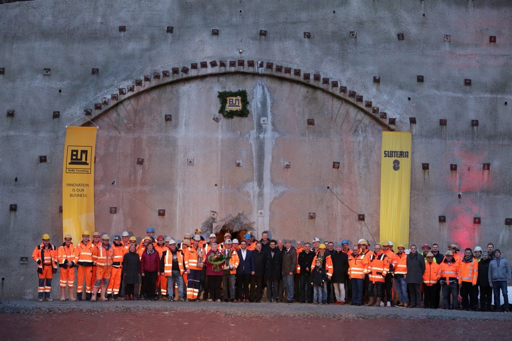 Spitzenberg Tunnel Durchschlag