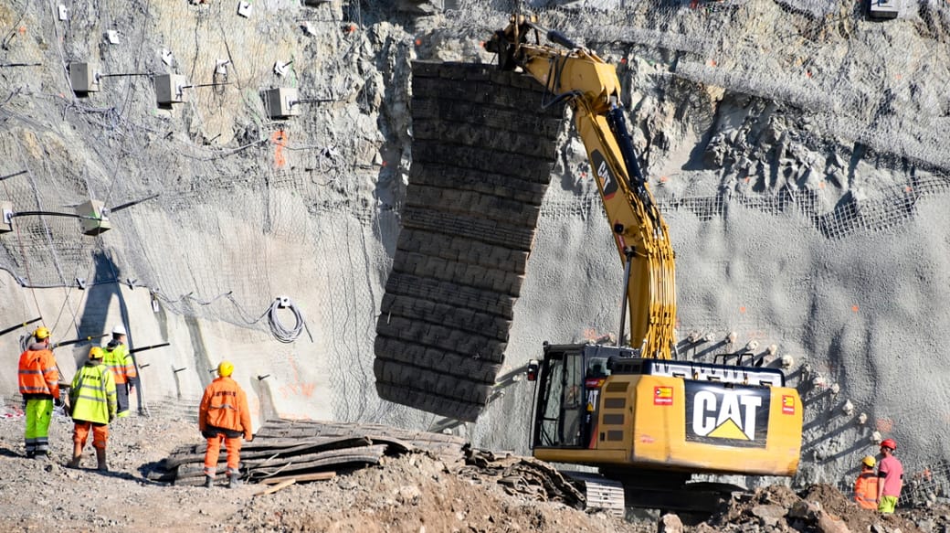 Erste scharfe Sprengung für den Straßenbahntunnel in Brünn