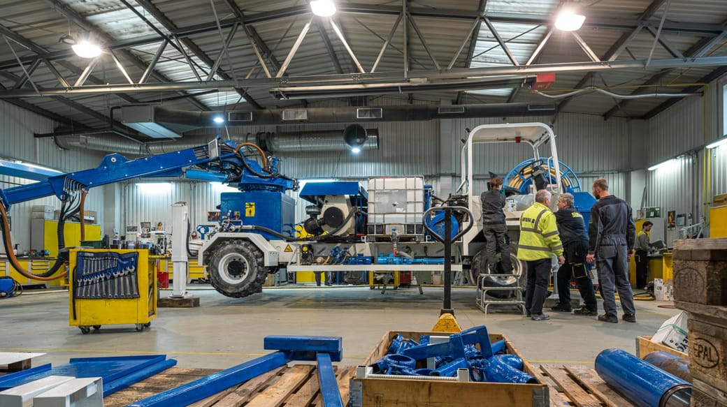 Reparatur der Meyco – Maschine im Subterra Service