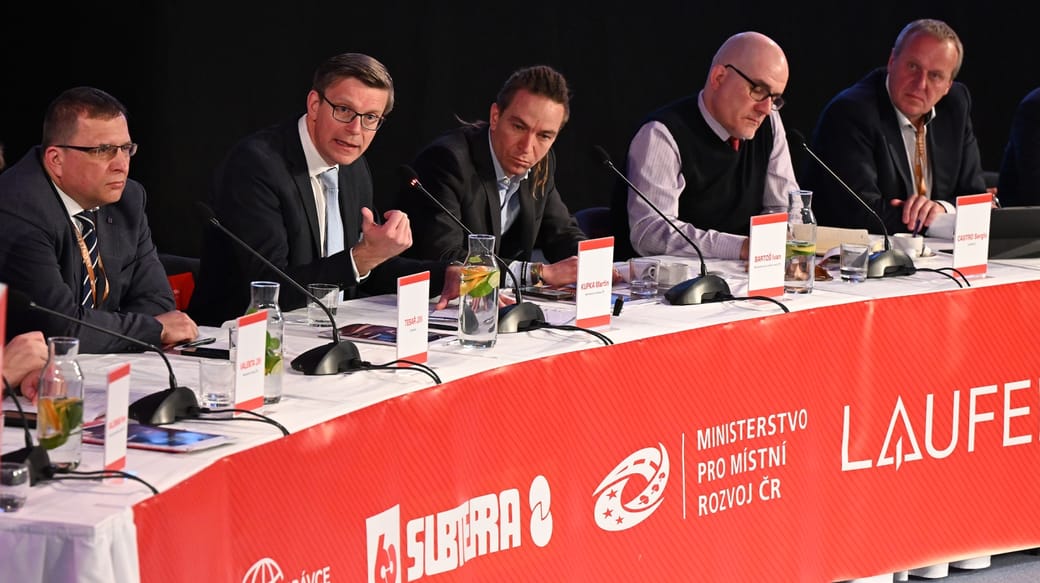 Eröffnungskonferenz der Baumesse Brünn
