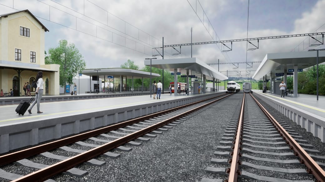 Modernizace železniční trati Praha-Ruzyně – Kladno