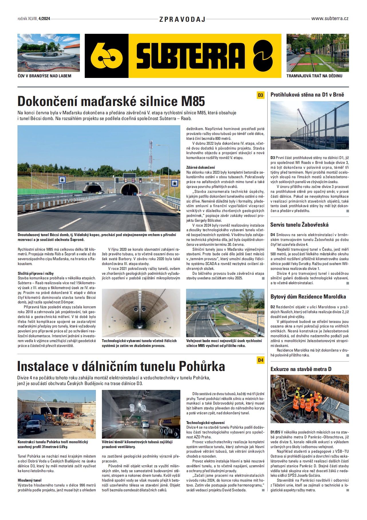Merkblatt Subterra 4/2024 (nur tschechisch)