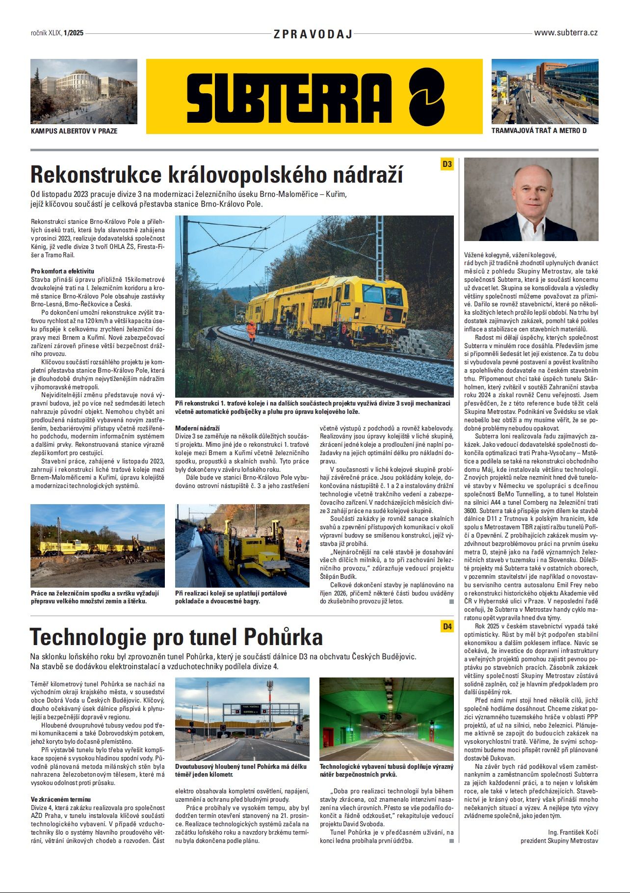 Zpravodaj Subterra 1/2025