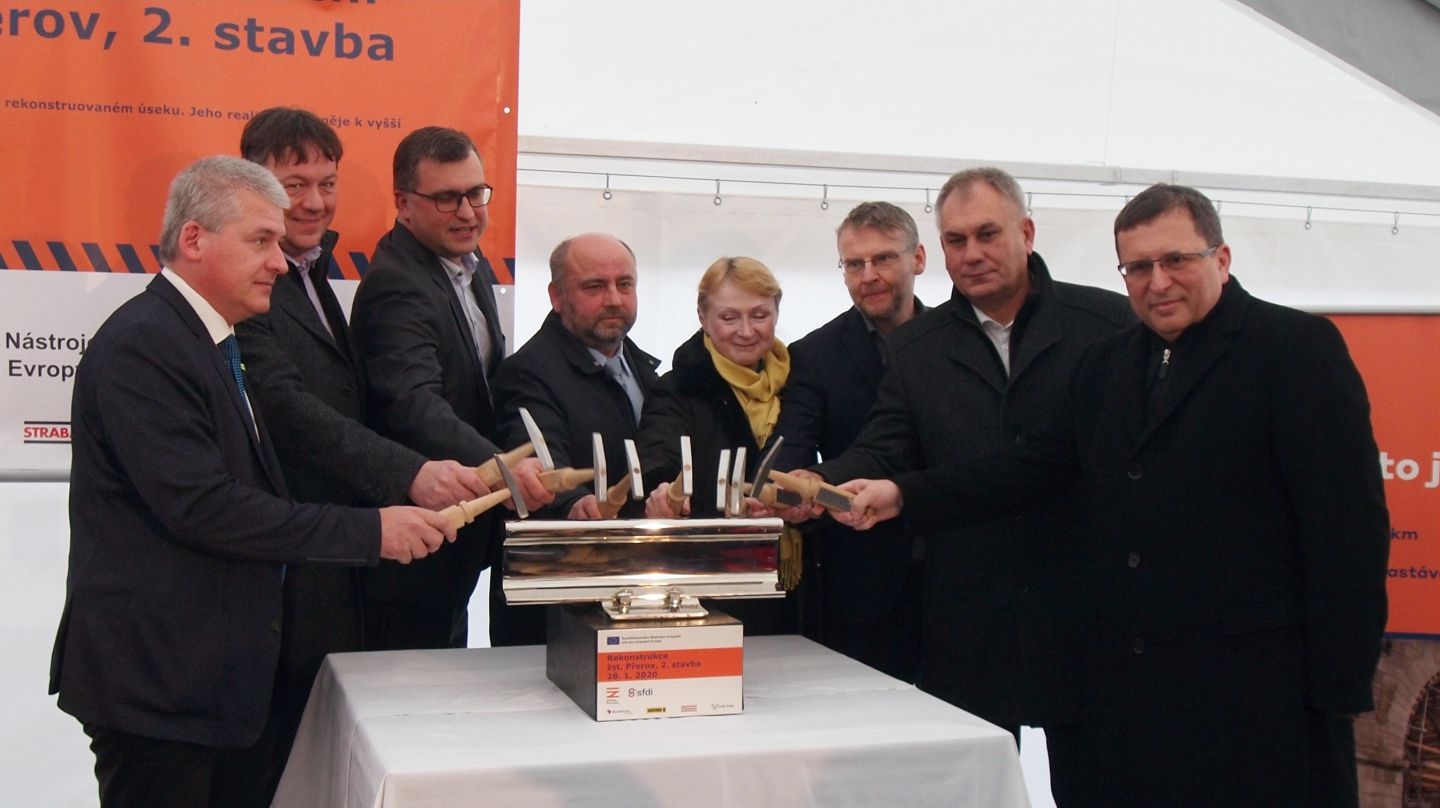 Umbau des Bahnhofs Přerov begann