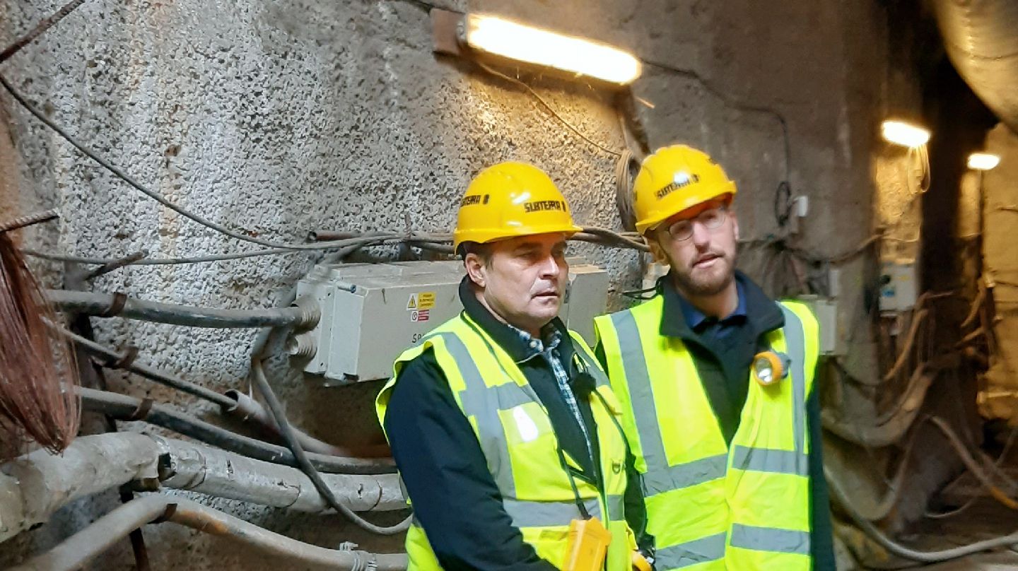Prohlídka průzkumné štoly tunelu Radlice