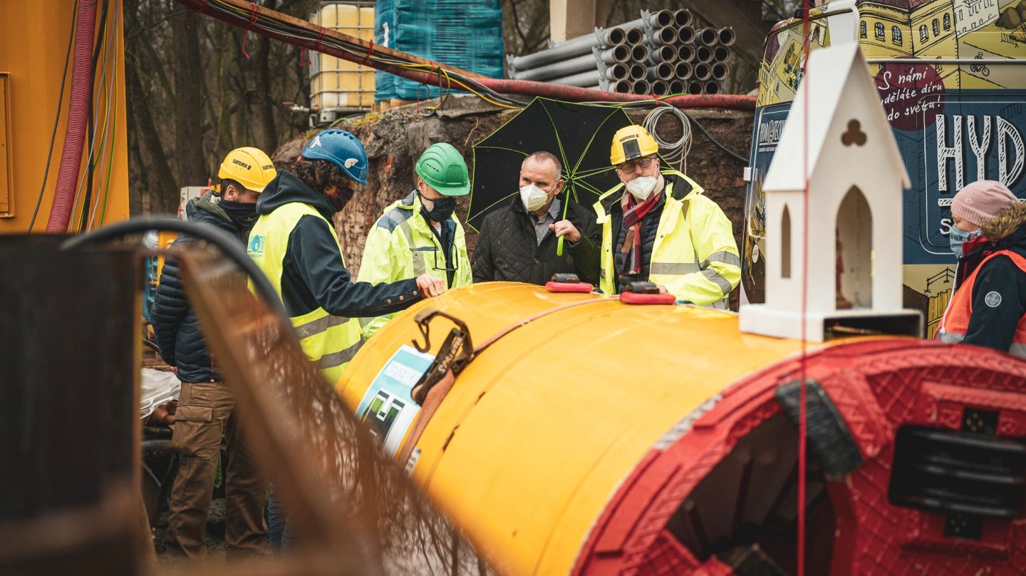 Microtunnelling Machine Christened in Obříství