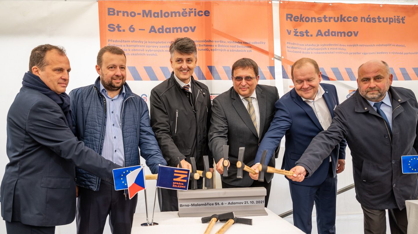 Feierliche Eröffnung des Projekts Brno-Maloměřice – Adamov