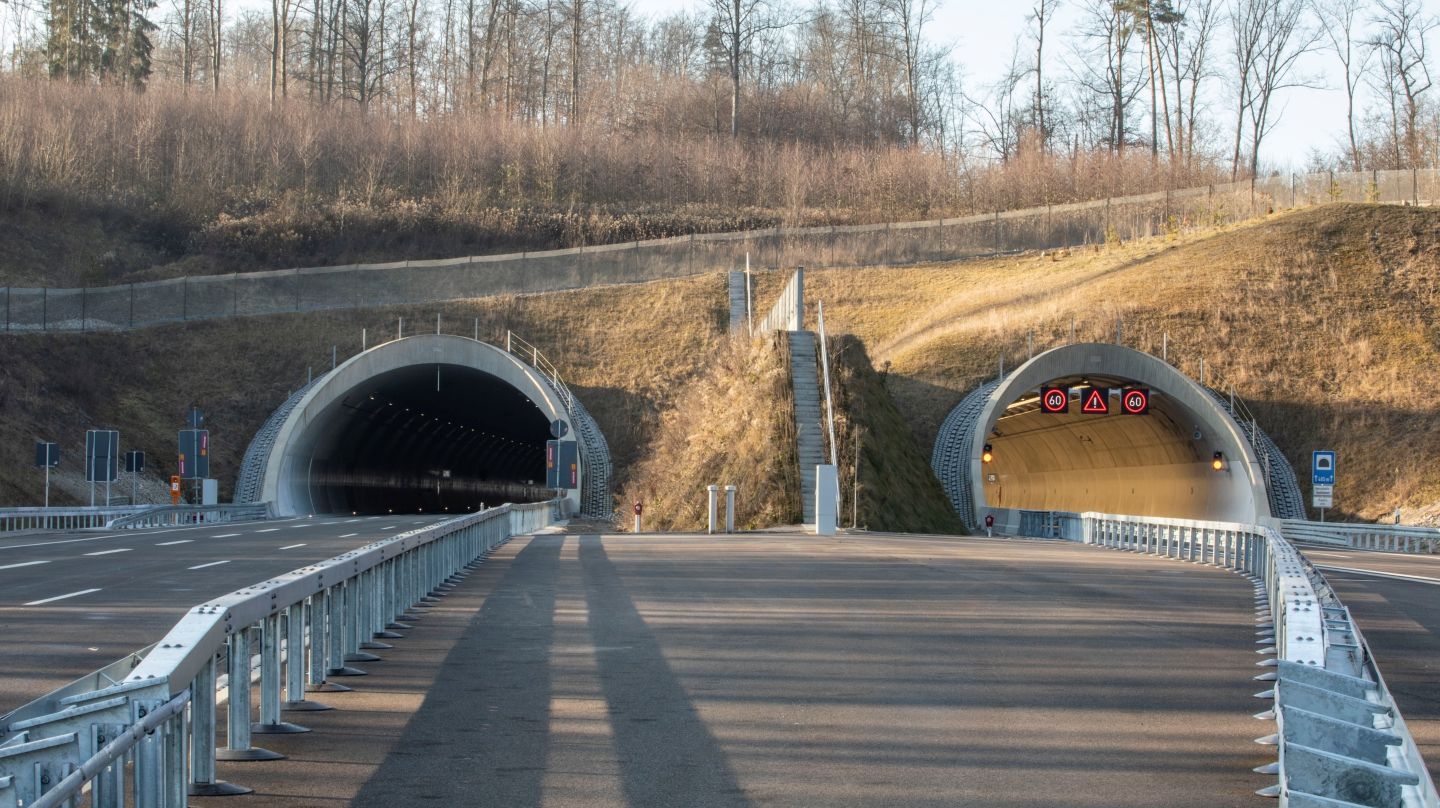 Öffnung des deutschen Herrschaftsbucktunnels