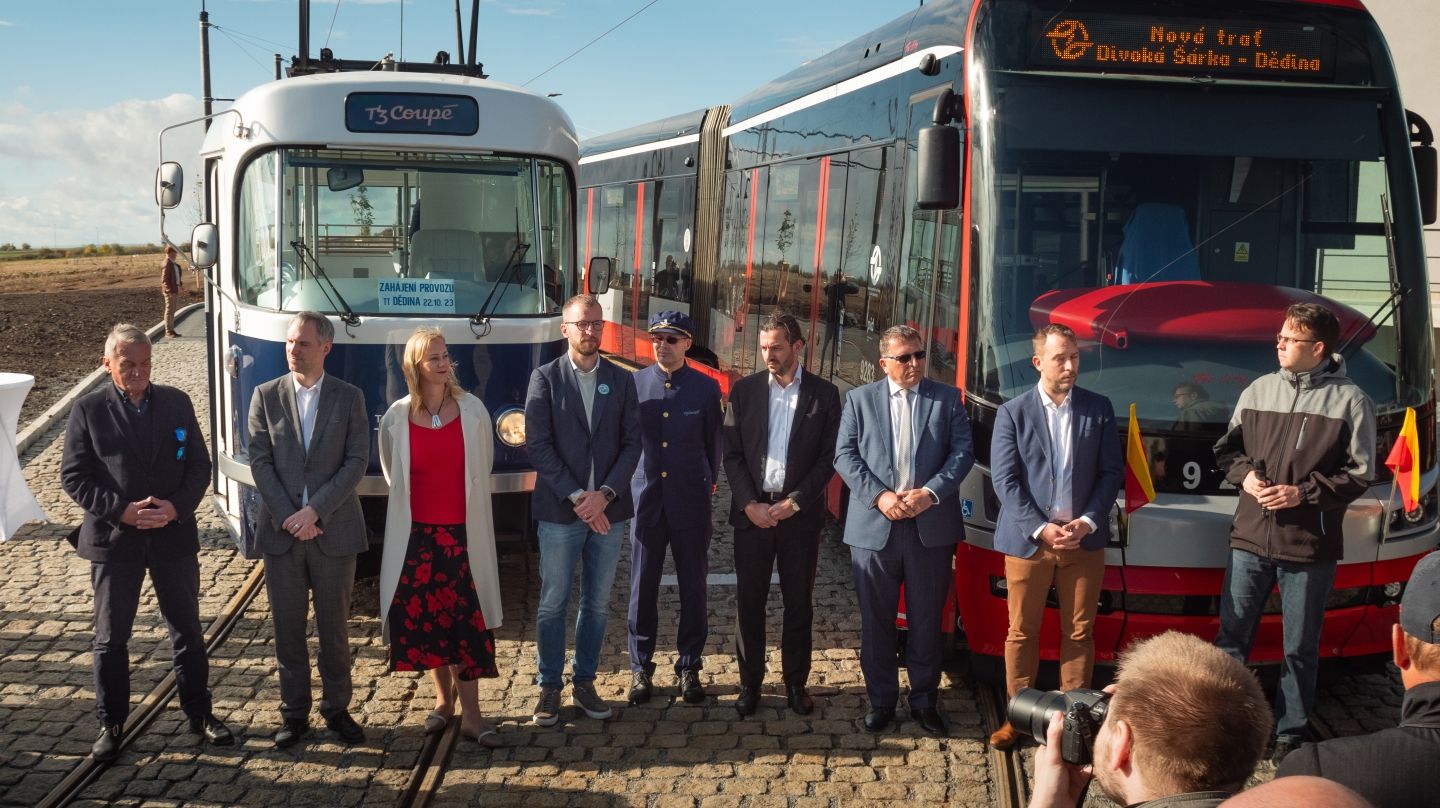Prague Tram Line Divoká Šárka – Dědina in Operation