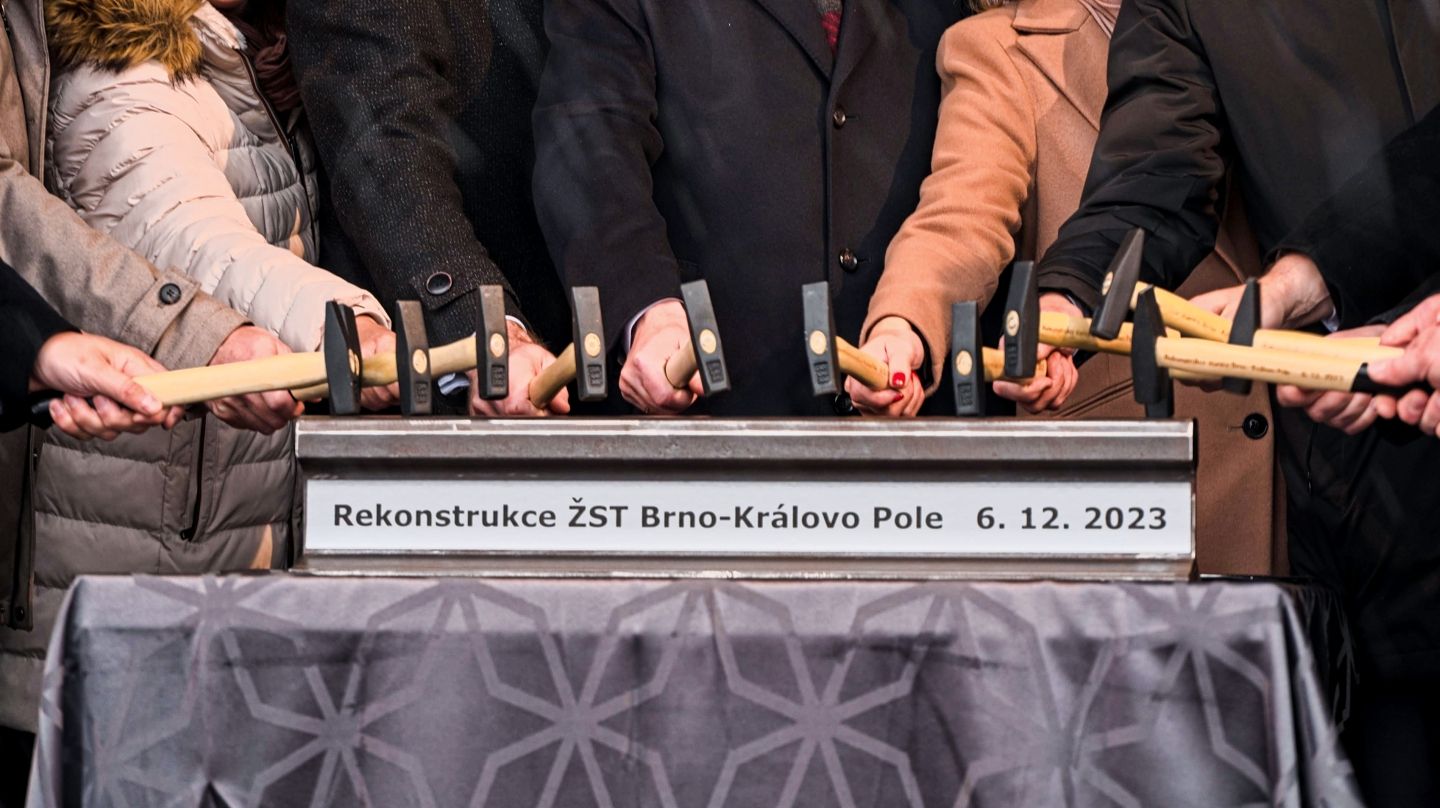 Eröffnung der Rekonstruktion des Bahnhofs Královo Pole