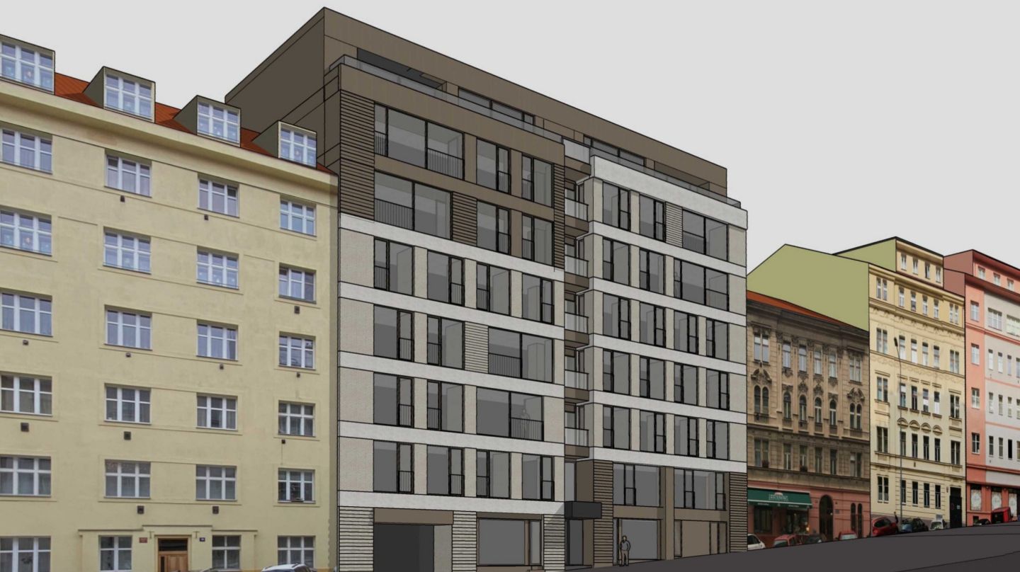 Rekonstruktion des Wohnhauses Sudoměřská in Prag