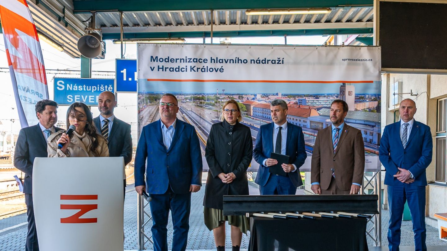 Zahájení modernizace železničního uzlu Hradec Králové