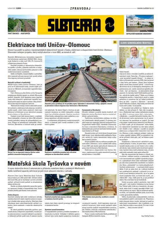 Newsletter Subterra 5/2019