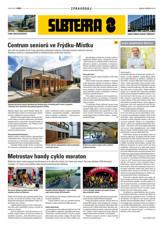 Newsletter Subterra 4/2019