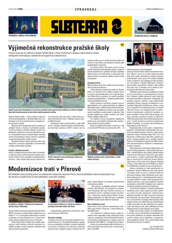 Newsletter Subterra 1/2020 (czech only)