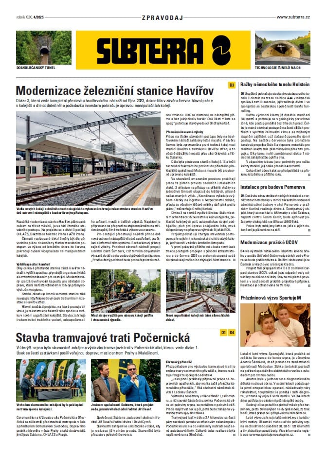 Newsletter Subterra 4/2025 (nur tschechisch)