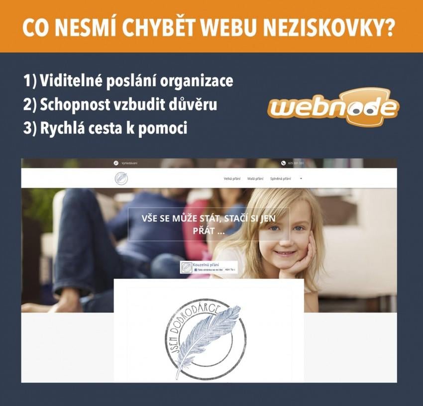 Co nesmí chybět stránkám neziskových organizací? Schopnost vzbudit důvěru a přesvědčit k akci