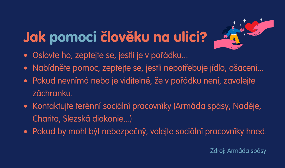 Zpříjemněte na Vánoce život lidem bez domova. Můžete se zapojit do sbírek nebo koupit dárky, které jim pomohou