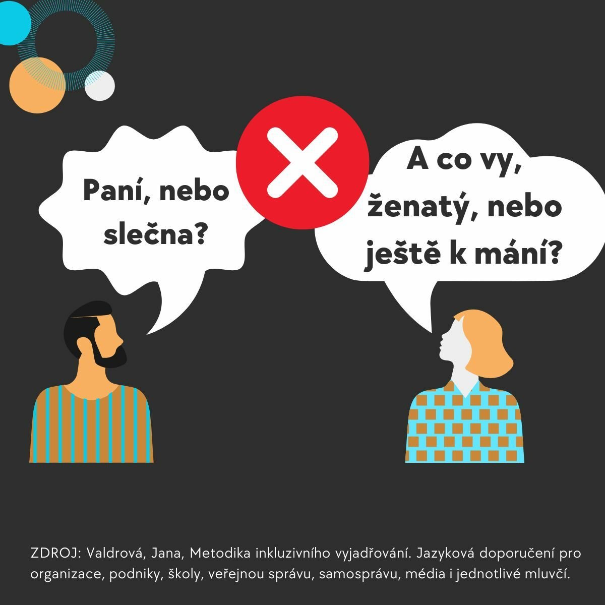Jak na generické maskulinum v komunikaci či názvech? Přečtěte si novou metodiku inkluzivního vyjadřování