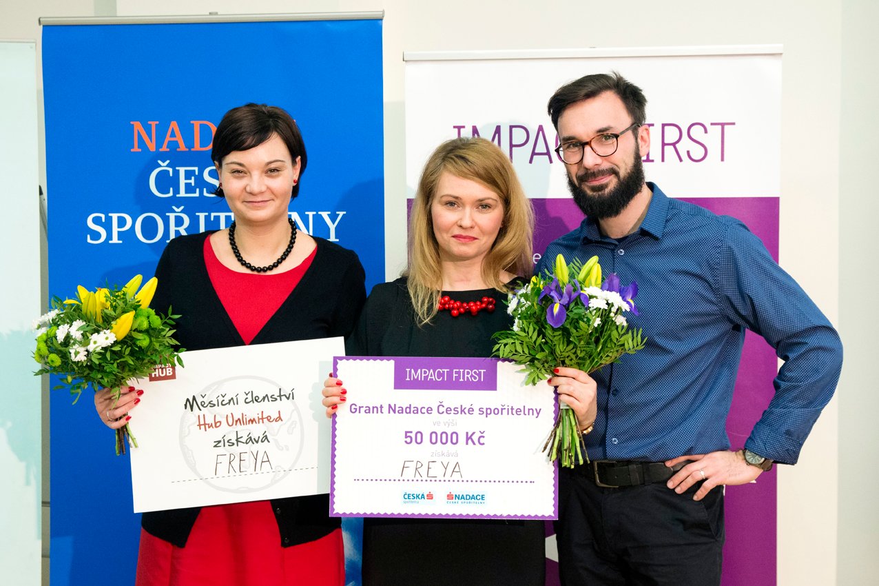 Freya vítězně prošla akceleračním programem pro projekty se společenským dopadem Impact First. Foto: Freya