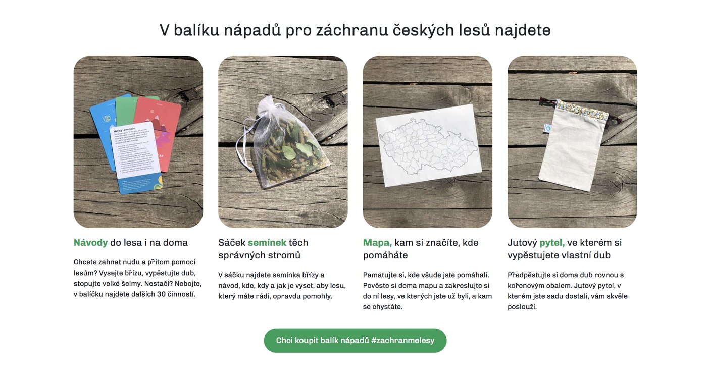 Ukázka toho, co zákazníka v balíčku čeká. Zdroj: Pábení