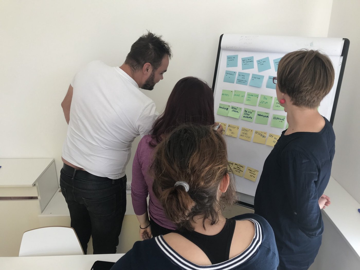 Za sebou už máme další workshop, kde jsme se soustředili na název, cenotvorbu a ladili obchodní model. Na základě tohoto si odnesl tým řadu úkolů včetně návrhu nové podoby webu, iterace stávajícího obsahu karet s aktivitami, tvorby průvodních materiálů a předobjednání výrobních kapacit potřebných subdodavatelů. Zdroj: Pábení