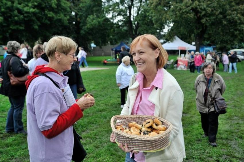 Lenka Kohotová na Hrách seniorů v Čakovicích. Foto: Archiv Lenky Kohoutové