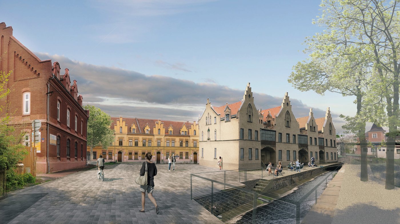 Návrh na revitalizaci ústecké čtvrti Nové město. Vizualizace z diplomky, která už mnohé rozpohybovala./ Zdroj: Re-vize Ústí