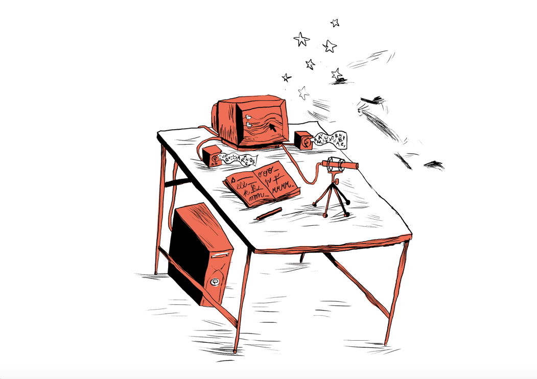 Autorem ilustrace k technologii, která dělá s hlasem divy, je Tom Zahrádka.