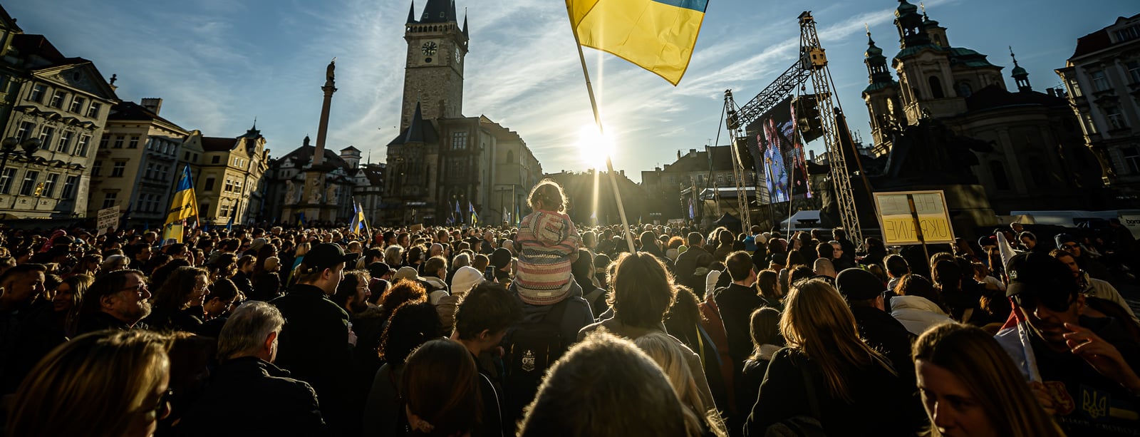 Nevládní organizace pořádají akci na podporu Ukrajiny, účast přislíbil prezident