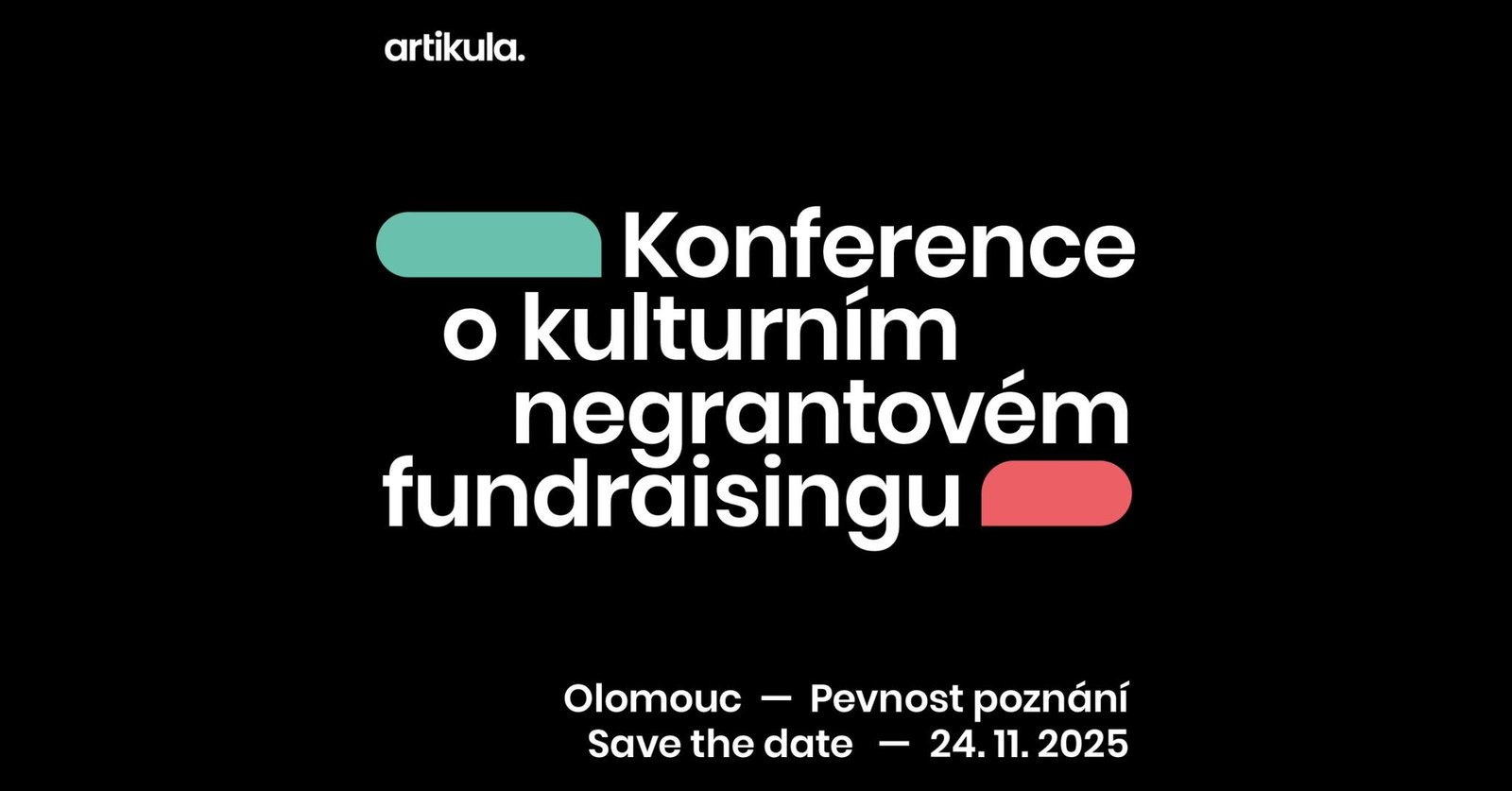 O krok blíž praxi. V Olomouci 24. 11. proběhne Konference o kulturním negrantovém fundraisingu