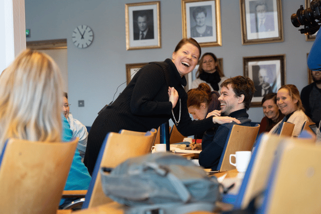 Katja Elo, regionální specialistka na vzdělávání z finské Tuusuly, při exkurzi Učitele naživo ve Finsku. Foto: Učitel naživo